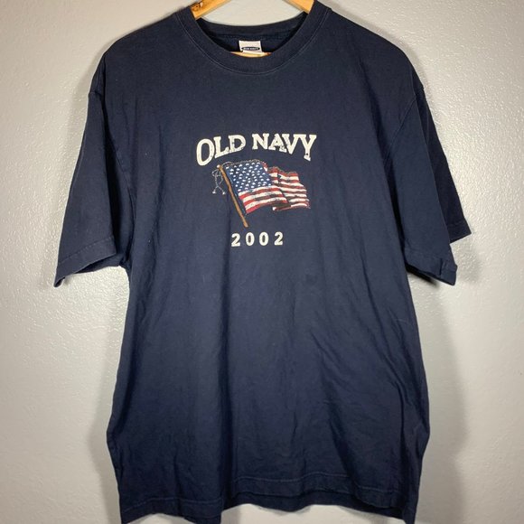 navy flag shirt